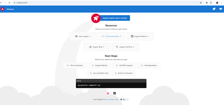 new app running
