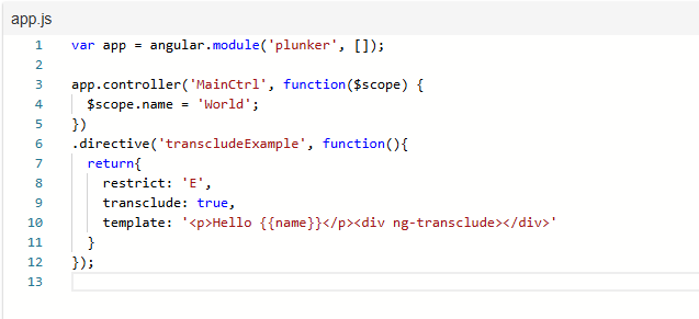 Create an AngularJS directive